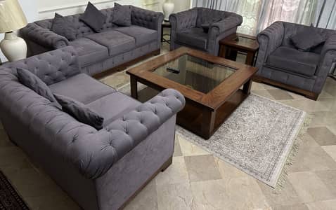 7 seater sofa and Table set