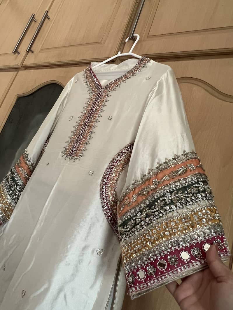 White dress for nikkh function 0