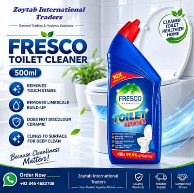 Hygiene Kit, Washroom Cleaner, Liquid Dishwasher Etc