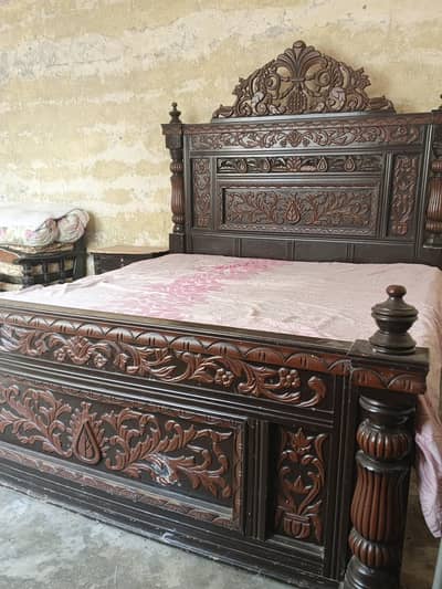 king size bed dressing almari