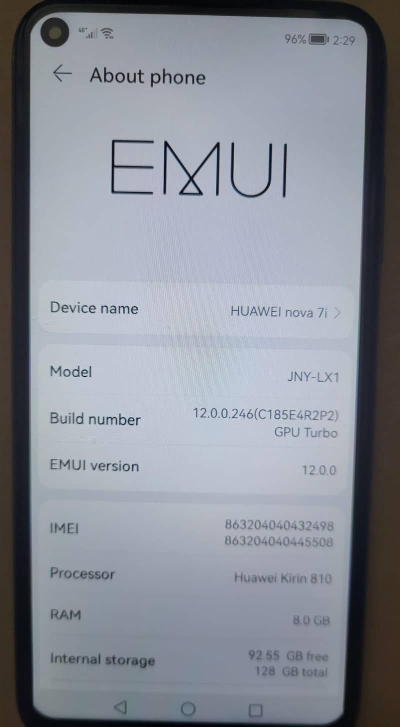 Huawei Nova 7i Exchange 2