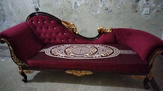 Brand New Maroon Sheesham Wood Diwan - Excellent Condition.