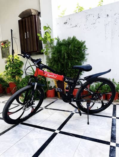 Crystal Folding Mountain Bike | Disc Brake | Shimano Gear | Like New