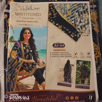 3 piece suit lawn suit with lawn dupatta price 2500