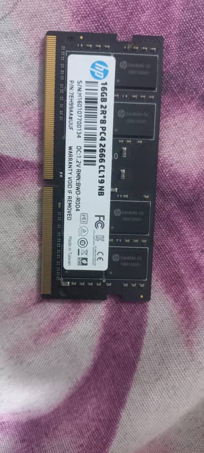 Original HP 16GB DDR4 Laptop RAM (2666MHz) – Excellent Condition