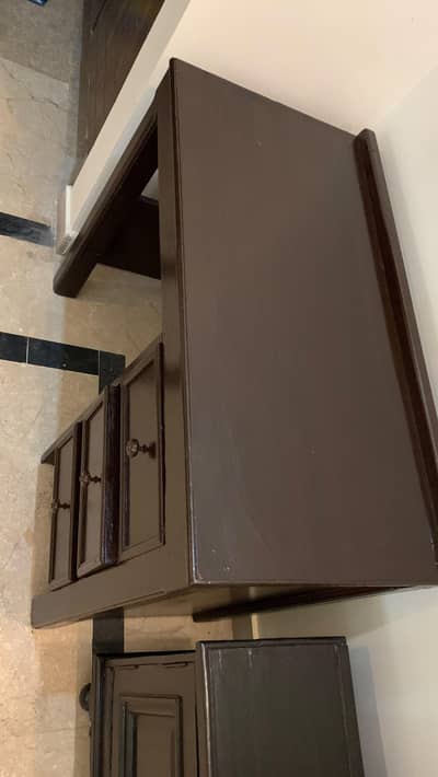 Diyaar wood study table with chair