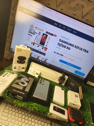 Samsung Mobile S21 Ultra 12/128GB 5G UK VARIANT BOX