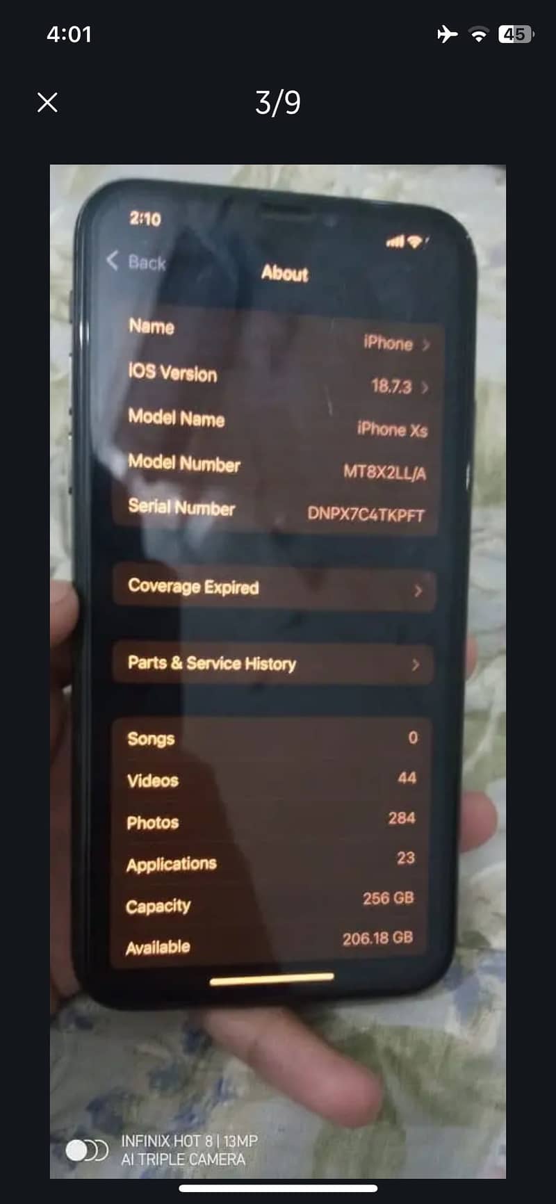 Apple iPhone XS 7