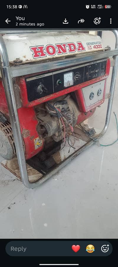 honda em 4000 4 kva grenerayor