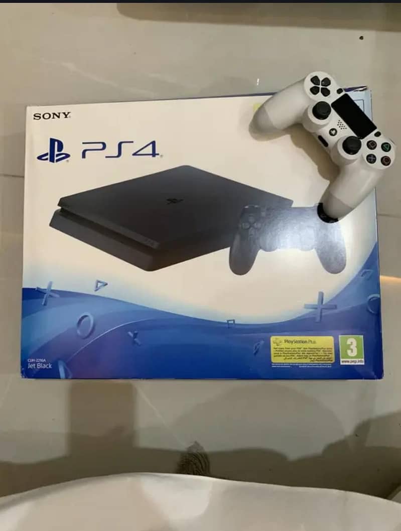 Ps4 slim with 2 controller box 3