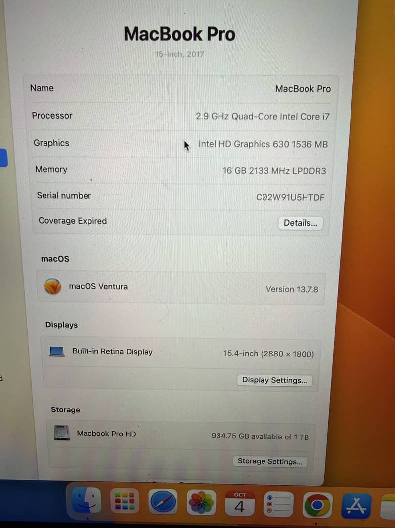 MacBook Pro 2017 1