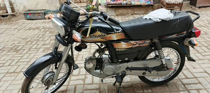 70  bike Union Star new 8000 kmt used seald