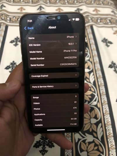 Apple iPhone 11 Pro 64gb pta aprove
