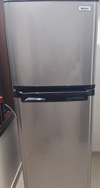 Orient OR-280 Double Door Refrigerator | Large Freezer | Silver Fridg