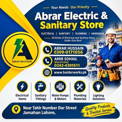 plumber electrician all services available