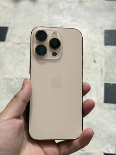 Iphone 16 pro desert  256gb icloud lock 26.3  condition 10/9