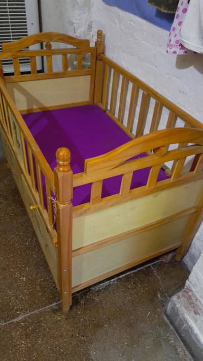 Beautiful Wooden Baby Cot