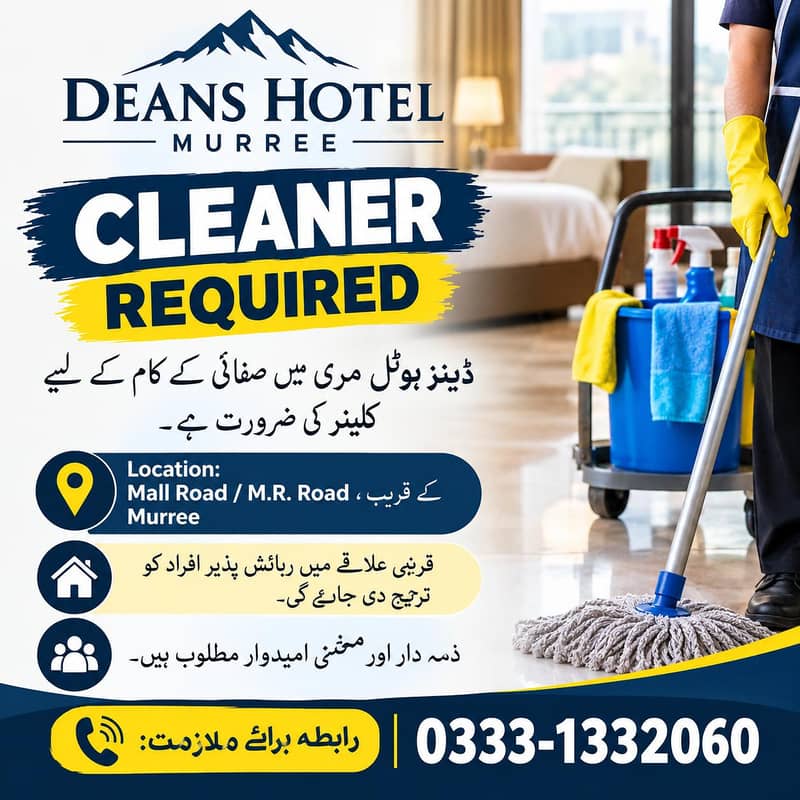 Cleaning worker Required 0