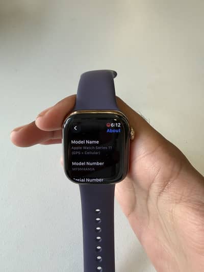 Apple Watch Series 11 42mm wifi+cellular Gold Titanium new for sale.