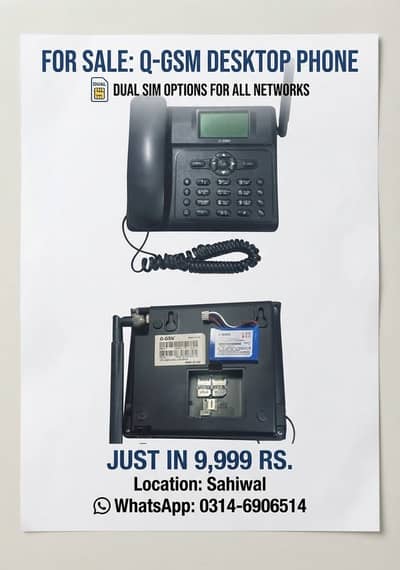 Q-GSM DESKTOP PHONE