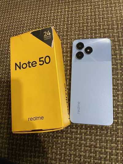Realme note 50 with box pta approved