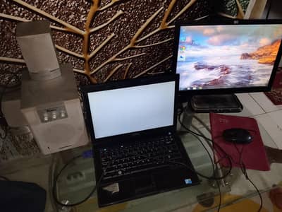 Laptop with monitor