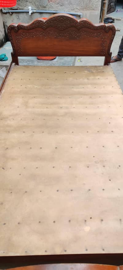 handmade wooden bed