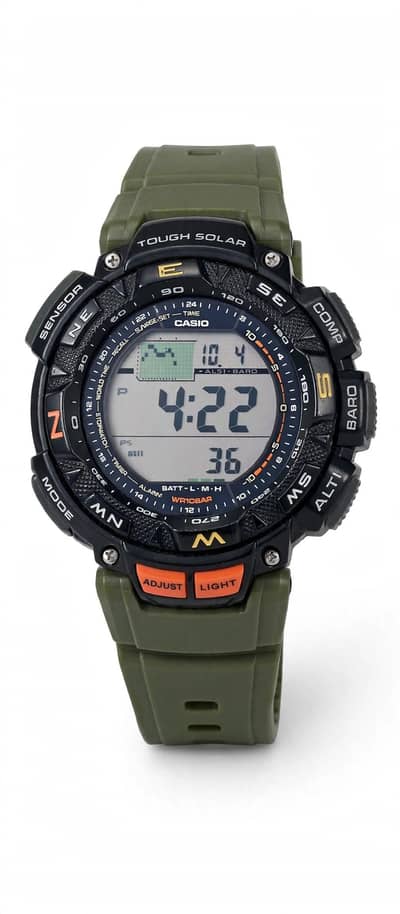 Casio G  pro trek Model PGR-240 Olive colour l