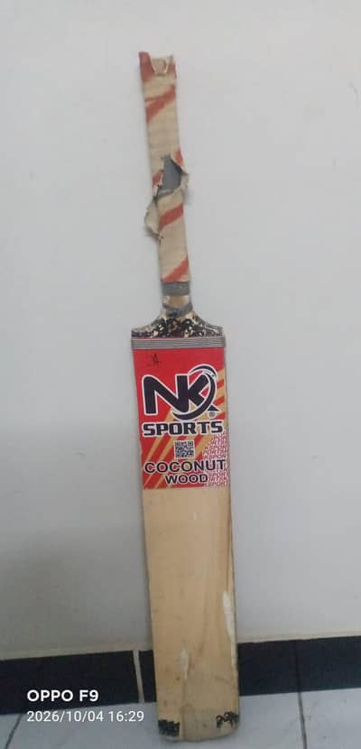 NK sports original coconut rawlakot wood triple cane cricket bat