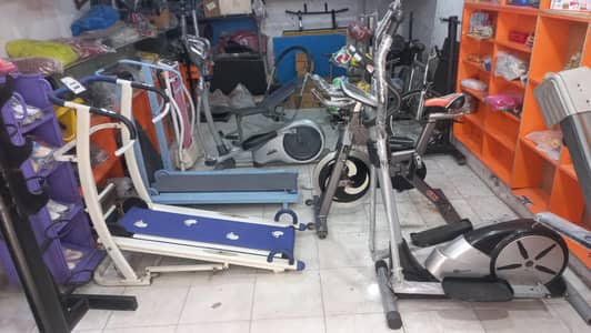 Imported manual treadmill Exercise cycle Elliptical machine gym bike