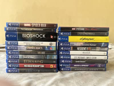 22 PS4 GAMES 10/10 CONDITION (95000 RS)