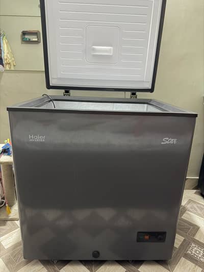 Haier HDF 245 Inverter Deep Freezer (grey color)