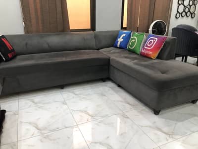 L- Shaped luxury Grey color