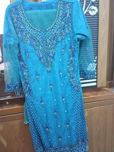 Hand Work Party Wear Dress.