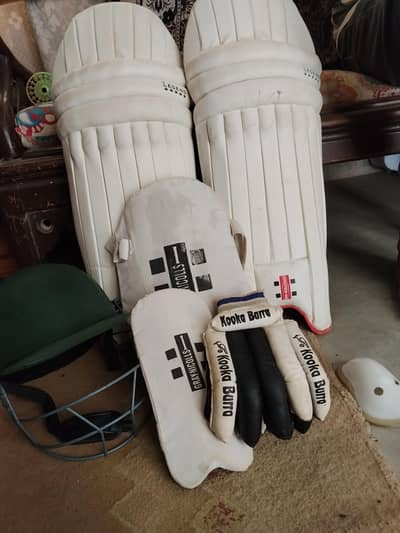 Complete Cricket Kit – Pads, Gloves & Helmet | Used Condition