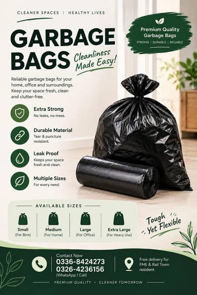 Garbage Bags (S,M,L,XL)