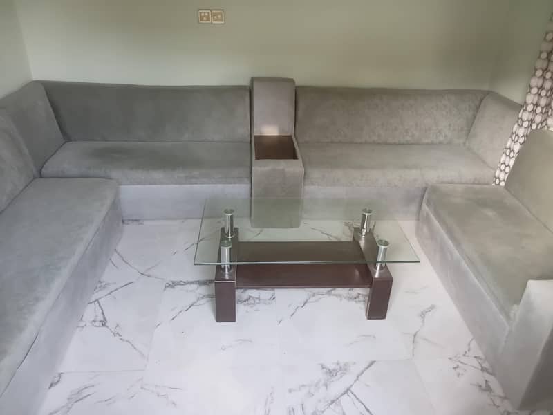 sofa set with table. 0