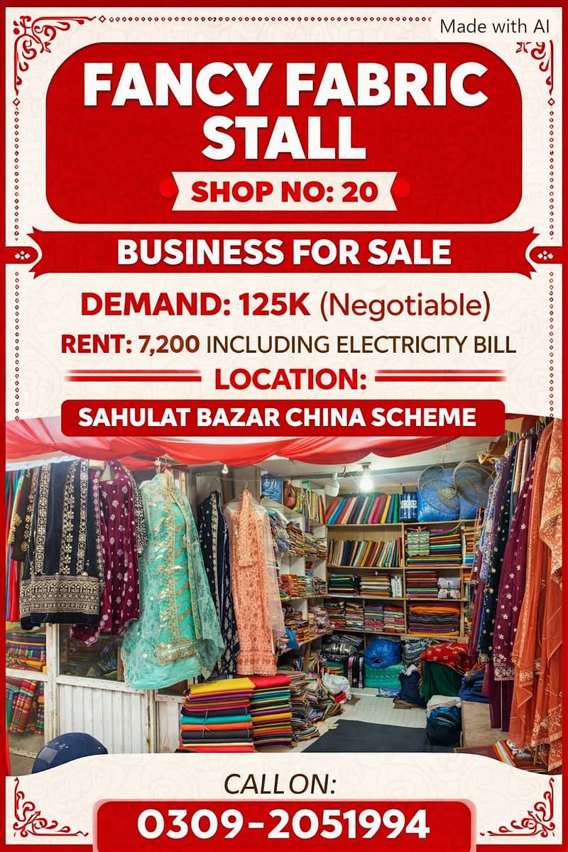 FANCY FABRIC STALL 0