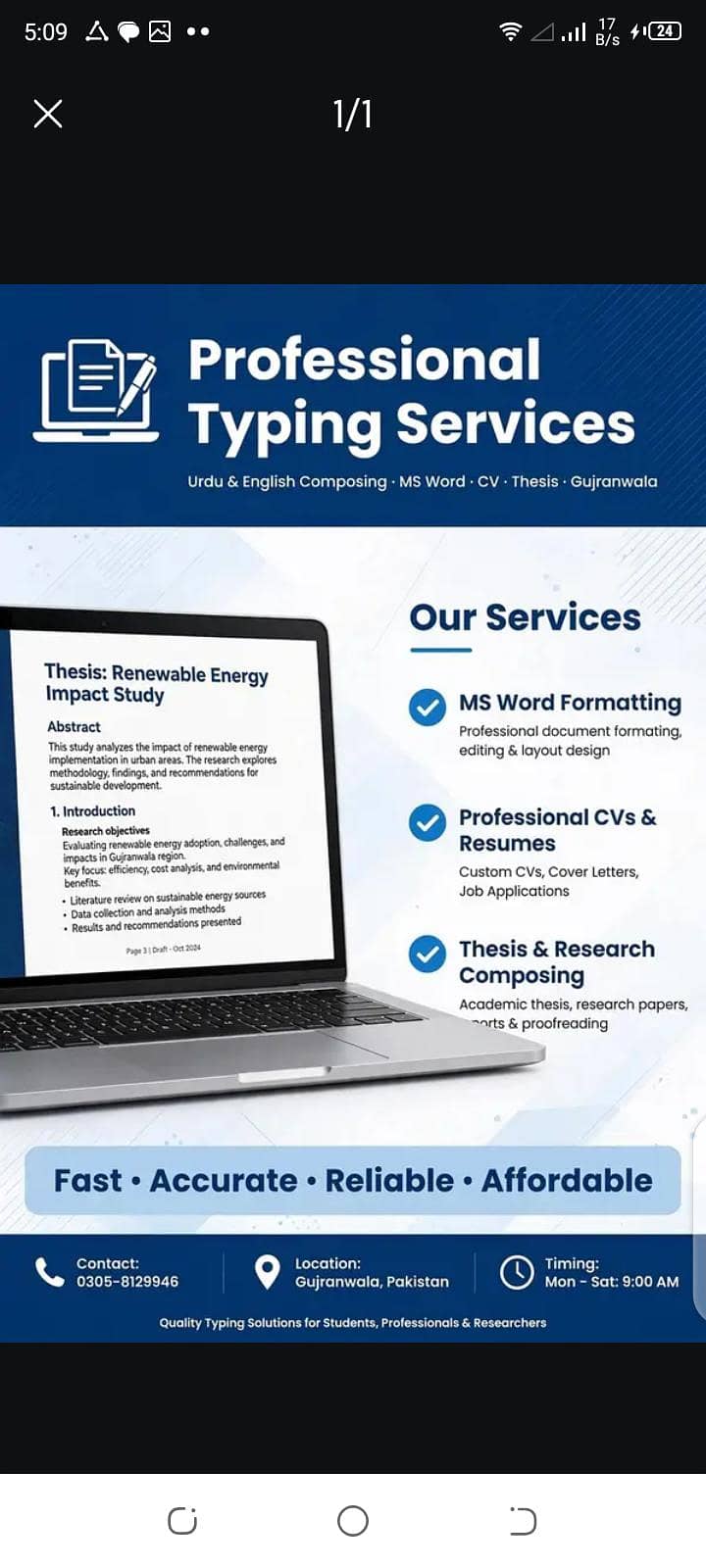 Typing work & computers work msword' assignment Typing 0