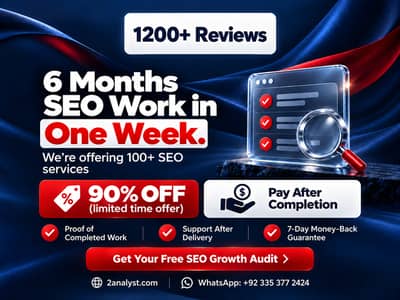 SEO Services – 90% OFF | Pay After Completion | 2Analyst