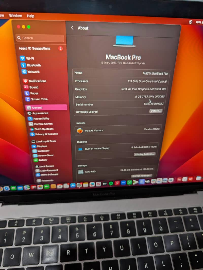 Macbook pro 2017 0