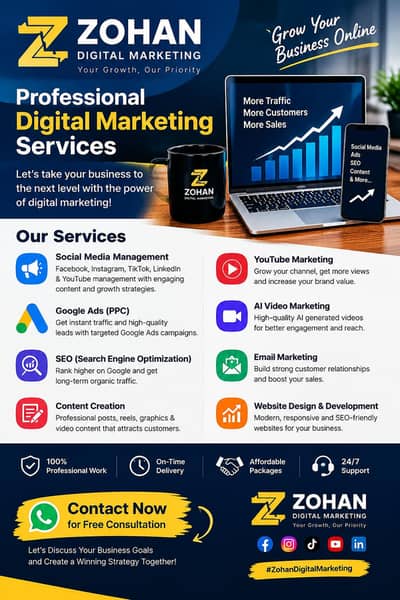 Professional Digital Marketing Services | Zohan Digital Marketing