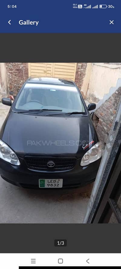 Toyota Corolla XLI 2008