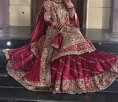 Red Bridal Lehenga & Jewelry. .
