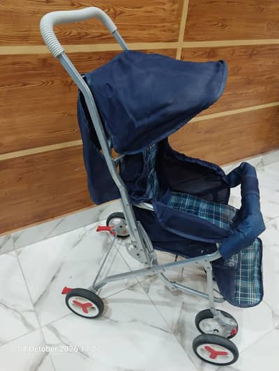 Baby Pram / Stroller – Comfortable & Good Condition – Navy Blue