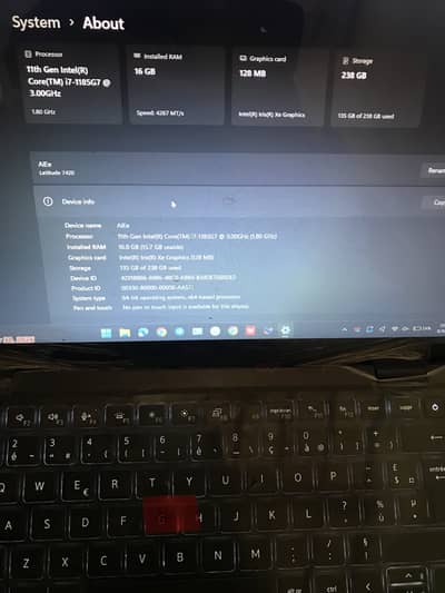 Dell latitude 7420 core i7 11th gen