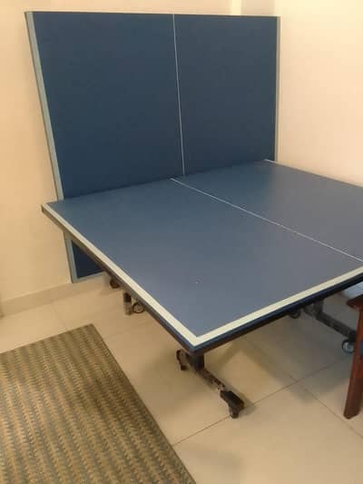 Table Tennis with net rackets and balls