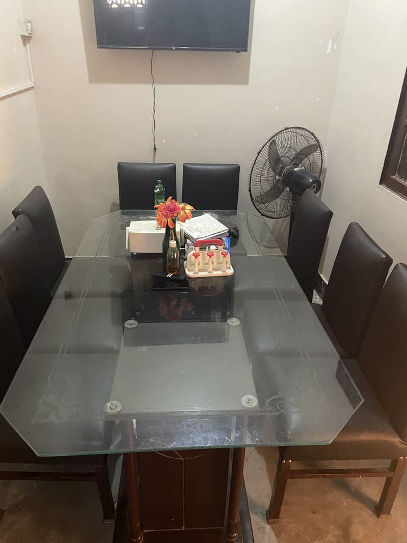 8 seater  dining table set . 4