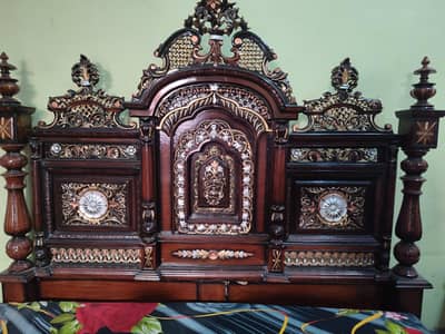 Double Bed Set Side Tables Dressing Table