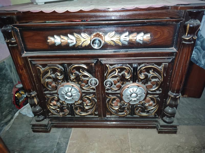Double Bed Set Side Tables Dressing Table 4